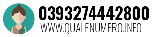 Numero di telefono 0393274442800 0393274442800