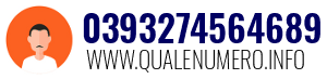 Numero di telefono 0393274564689 0393274564689