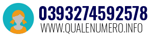 Numero di telefono 0393274592578 0393274592578