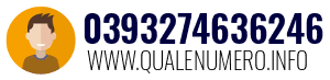 Numero di telefono 0393274636246 0393274636246