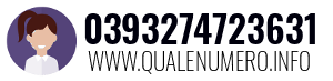 Numero di telefono 0393274723631 0393274723631