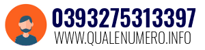 Numero di telefono 0393275313397 0393275313397