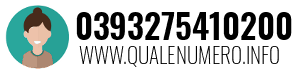 Numero di telefono 0393275410200 0393275410200