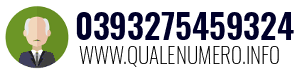 Numero di telefono 0393275459324 0393275459324
