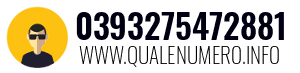 Numero di telefono 0393275472881 0393275472881