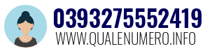 Numero di telefono 0393275552419 0393275552419