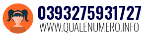 Numero di telefono 0393275931727 0393275931727