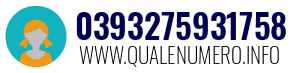 Numero di telefono 0393275931758 0393275931758