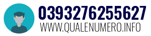 Numero di telefono 0393276255627 0393276255627