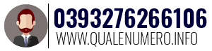 Numero di telefono 0393276266106 0393276266106