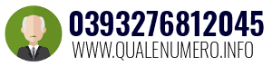 Numero di telefono 0393276812045 0393276812045