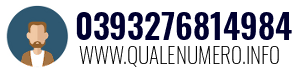 Numero di telefono 0393276814984 0393276814984