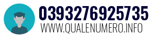 Numero di telefono 0393276925735 0393276925735
