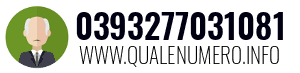 Numero di telefono 0393277031081 0393277031081