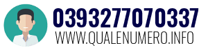 Numero di telefono 0393277070337 0393277070337