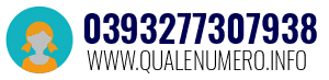 Numero di telefono 0393277307938 0393277307938