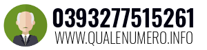 Numero di telefono 0393277515261 0393277515261