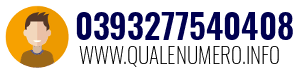 Numero di telefono 0393277540408 0393277540408