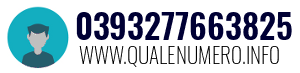 Numero di telefono 0393277663825 0393277663825