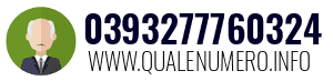 Numero di telefono 0393277760324 0393277760324
