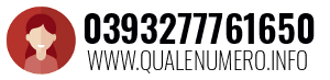 Numero di telefono 0393277761650 0393277761650