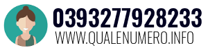 Numero di telefono 0393277928233 0393277928233