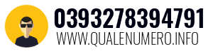 Numero di telefono 0393278394791 0393278394791