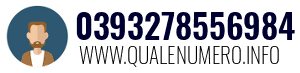 Numero di telefono 0393278556984 0393278556984