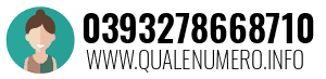 Numero di telefono 0393278668710 0393278668710