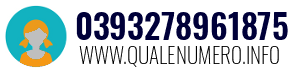 Numero di telefono 0393278961875 0393278961875