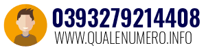 Numero di telefono 0393279214408 0393279214408