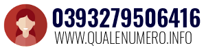 Numero di telefono 0393279506416 0393279506416
