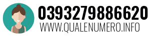 Numero di telefono 0393279886620 0393279886620