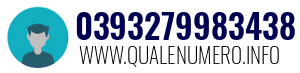 Numero di telefono 0393279983438 0393279983438