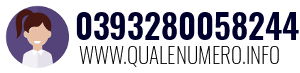 Numero di telefono 0393280058244 0393280058244