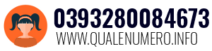 Numero di telefono 0393280084673 0393280084673