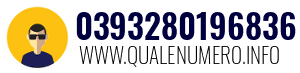 Numero di telefono 0393280196836 0393280196836