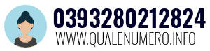 Numero di telefono 0393280212824 0393280212824