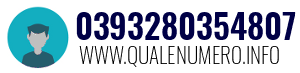 Numero di telefono 0393280354807 0393280354807