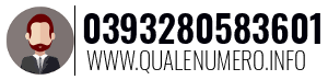 Numero di telefono 0393280583601 0393280583601