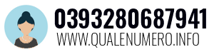 Numero di telefono 0393280687941 0393280687941