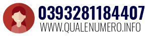 Numero di telefono 0393281184407 0393281184407
