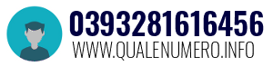 Numero di telefono 0393281616456 0393281616456