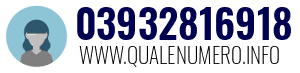 Numero di telefono 03932816918 03932816918