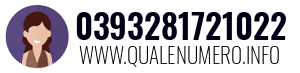 Numero di telefono 0393281721022 0393281721022