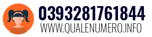 Numero di telefono 0393281761844 0393281761844
