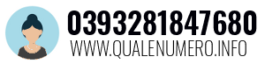 Numero di telefono 0393281847680 0393281847680
