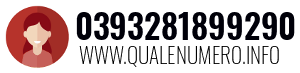 Numero di telefono 0393281899290 0393281899290