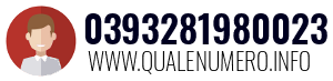 Numero di telefono 0393281980023 0393281980023