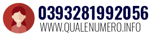 Numero di telefono 0393281992056 0393281992056